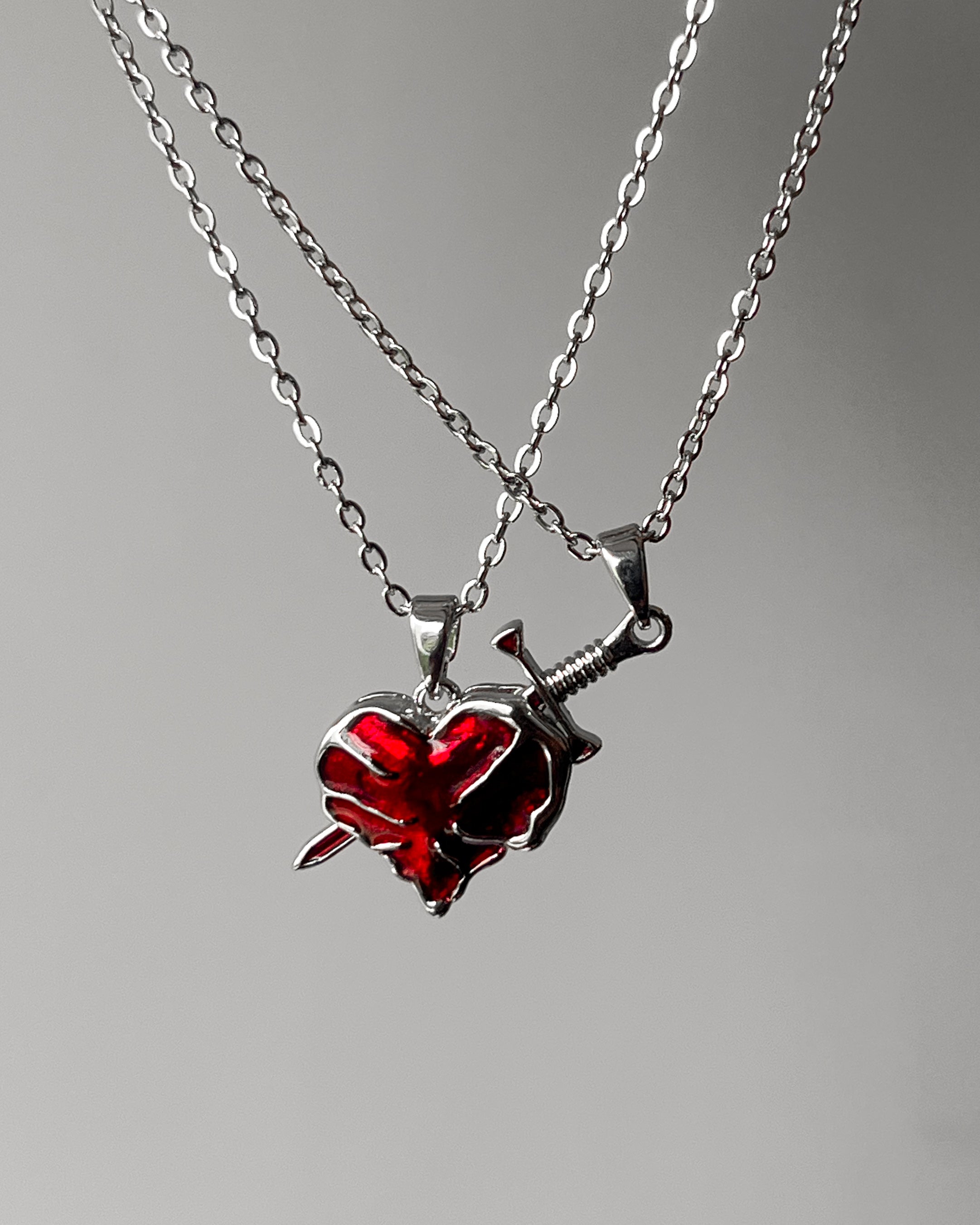 Badmash heart Sword couple (chains are not included) – Sonal Beads