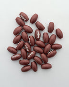 Rugby ball beads - 25 grams