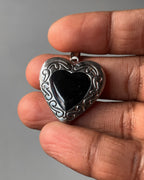 Black Heart open heart - 6 pc