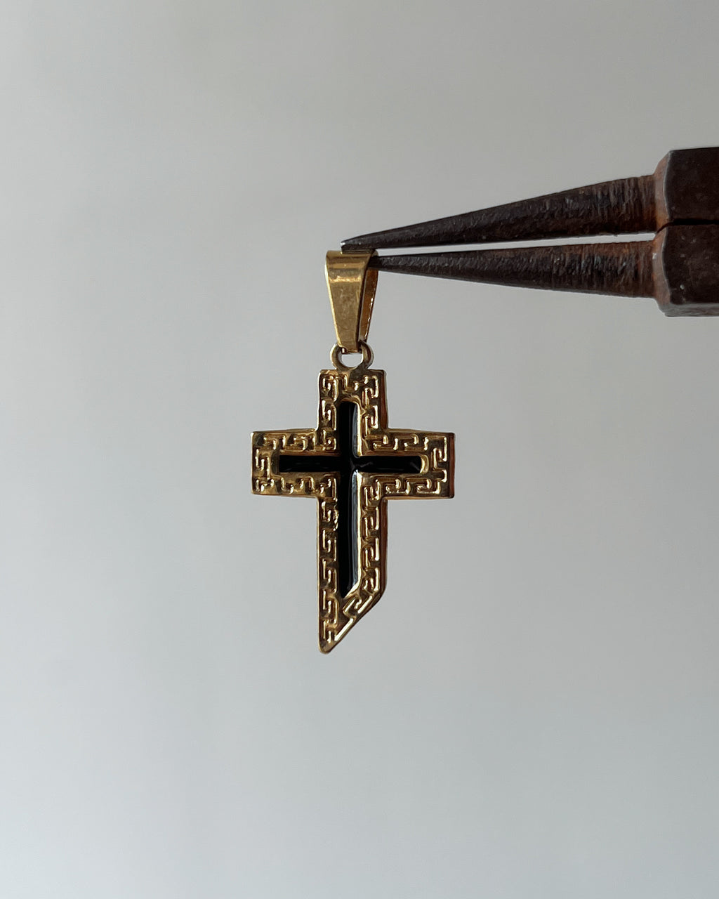 Teda gold cross charm