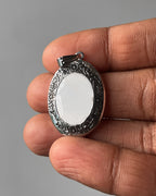 White Oval open heart - 6 pc