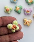 28.0 fancy acrylic beads - 10 pc