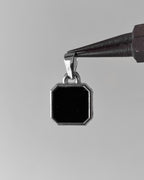 Onyx square pendant - 1 pc