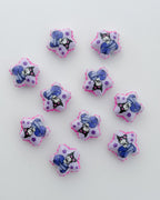 18.0 fancy acrylic beads - 10 pc