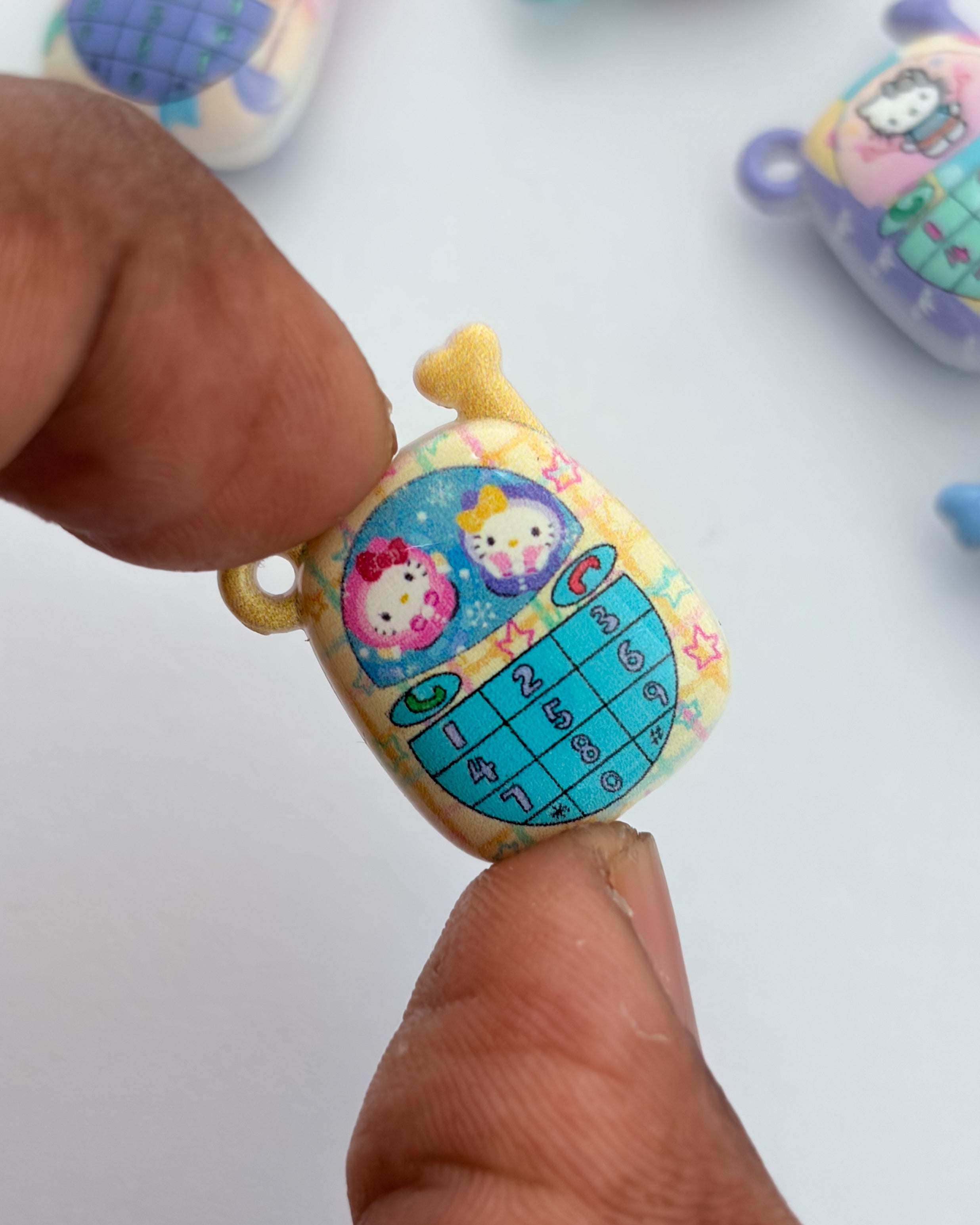 9.0 fancy acrylic beads - 10 pc