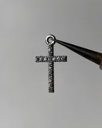 Iced cross charm