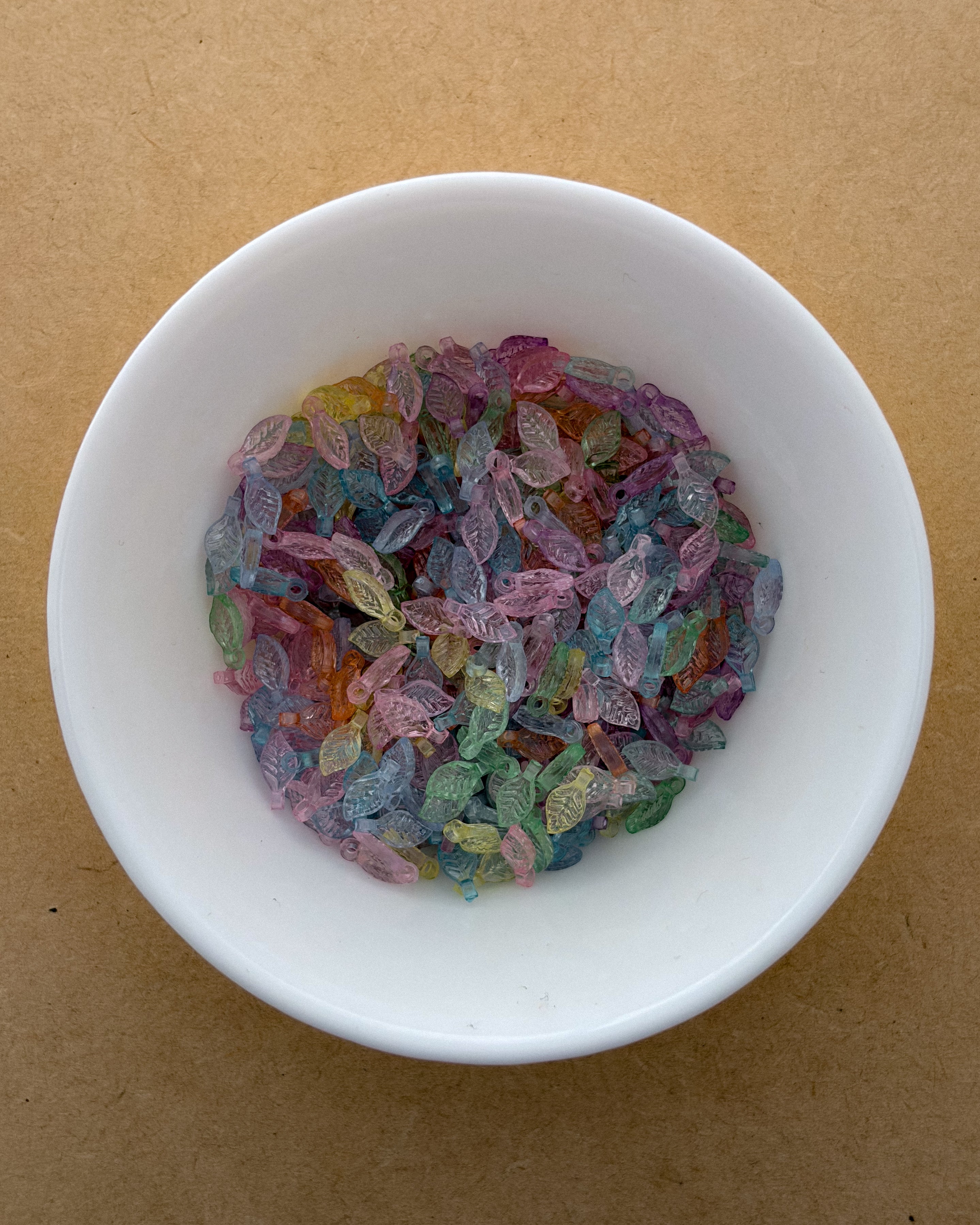 Mix leaf beads - 25 grams
