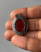 Red Oval open heart - 6 pc