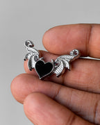 Devil heart charm - 1 pc