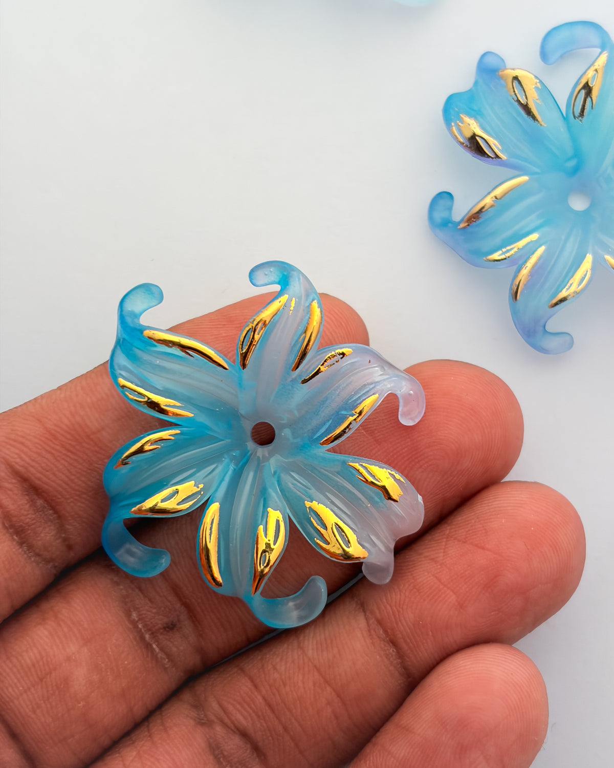 Blue + Lavender arm cuff flower - 50 grams
