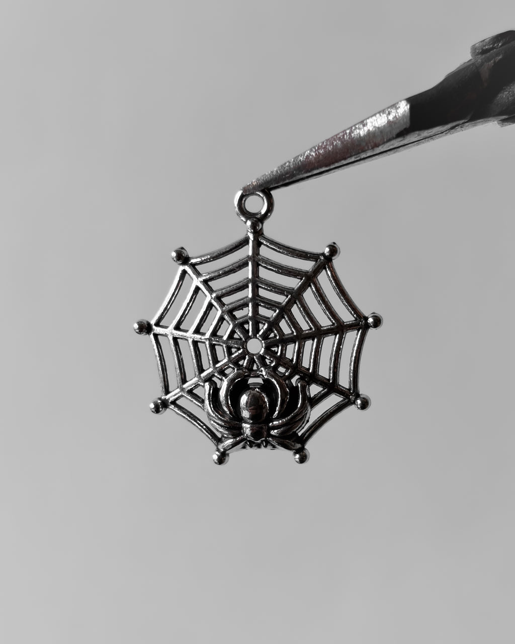 Spider with web charm - 10 pc