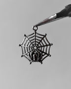 Spider with web charm - 10 pc