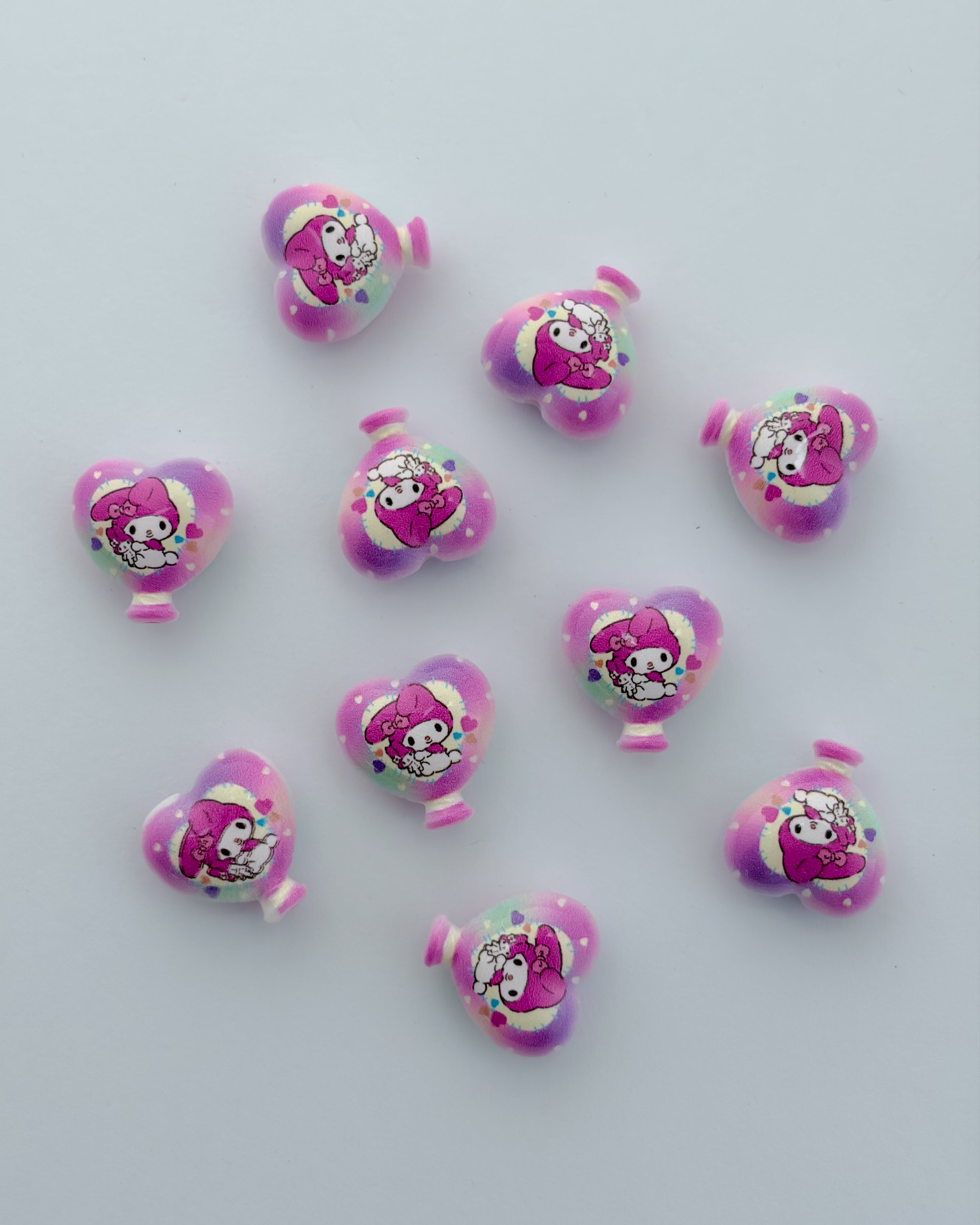 6.0 fancy acrylic beads - 10 pc