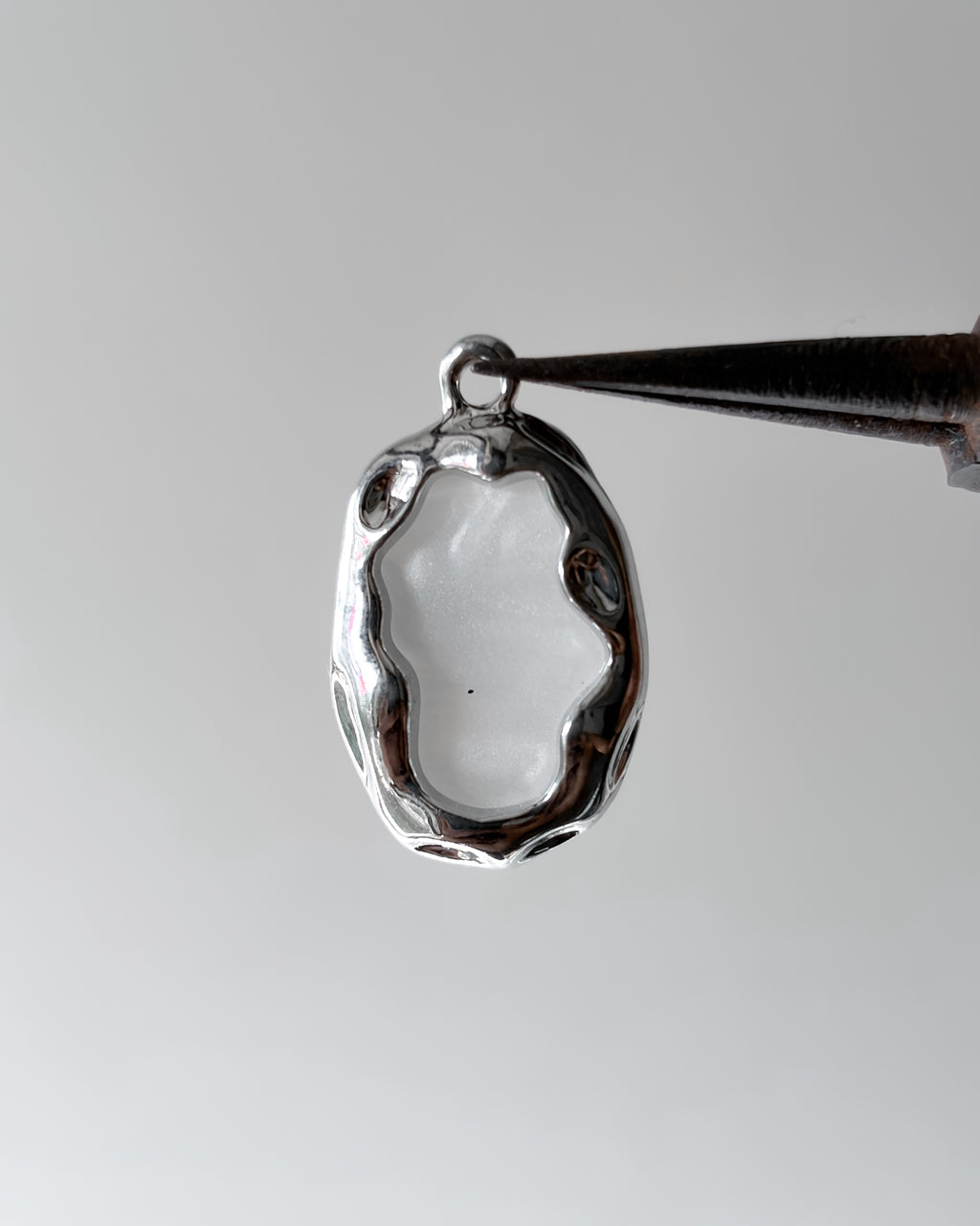 Uneven opal charm - 3 pc