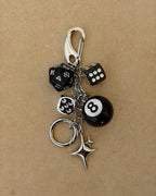 8 Ball Dice keychain