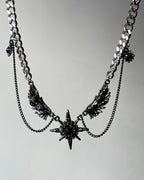Gothic feather choker