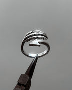 Arrow feather ring - 5 pc