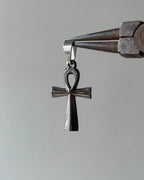 Ankh cross silver charm