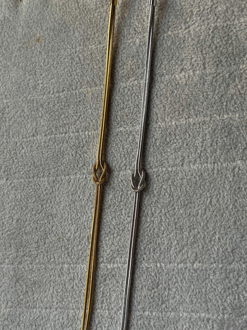 Stainless steel knot bracelet - 1 pair