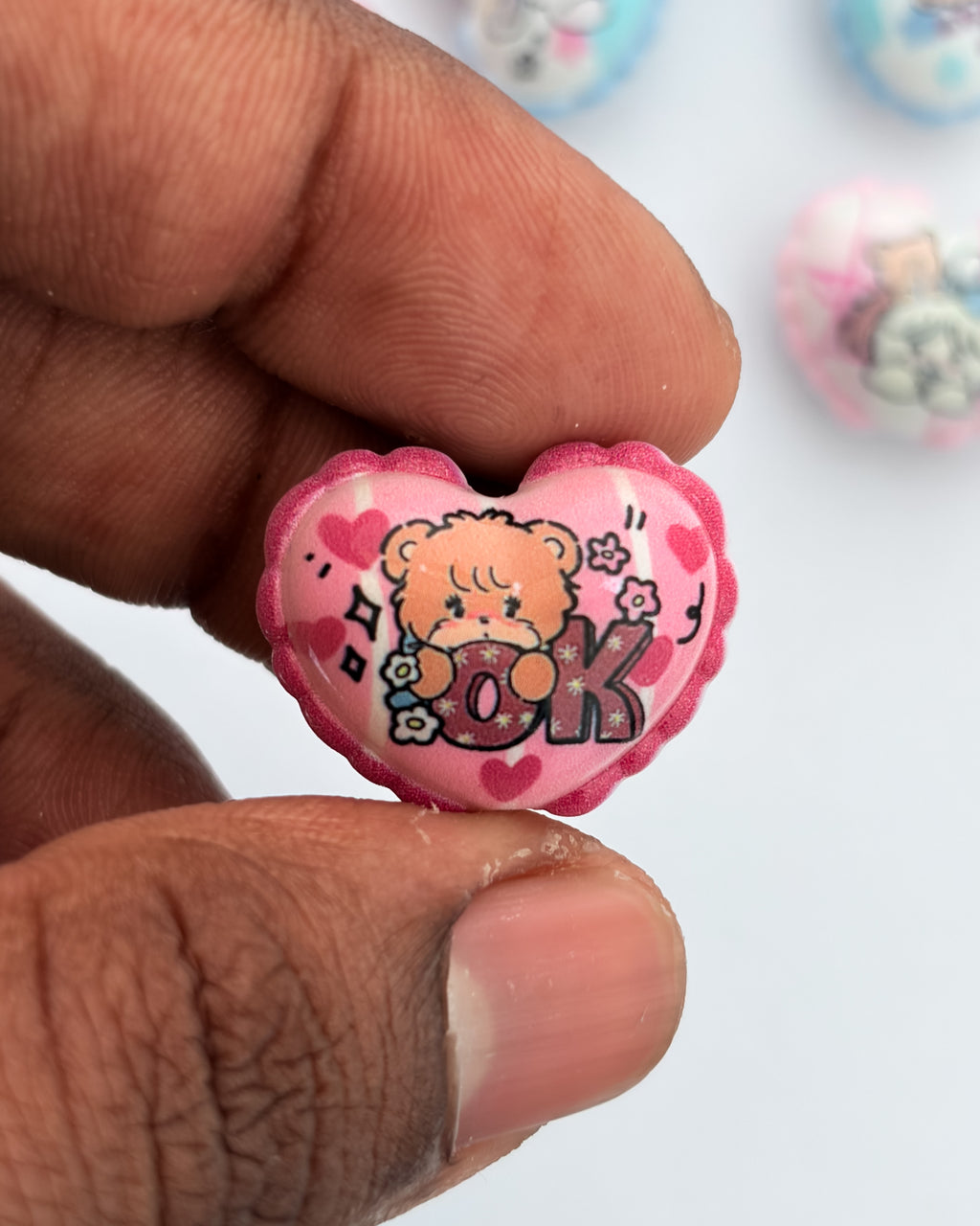 29.0 fancy acrylic beads - 10 pc