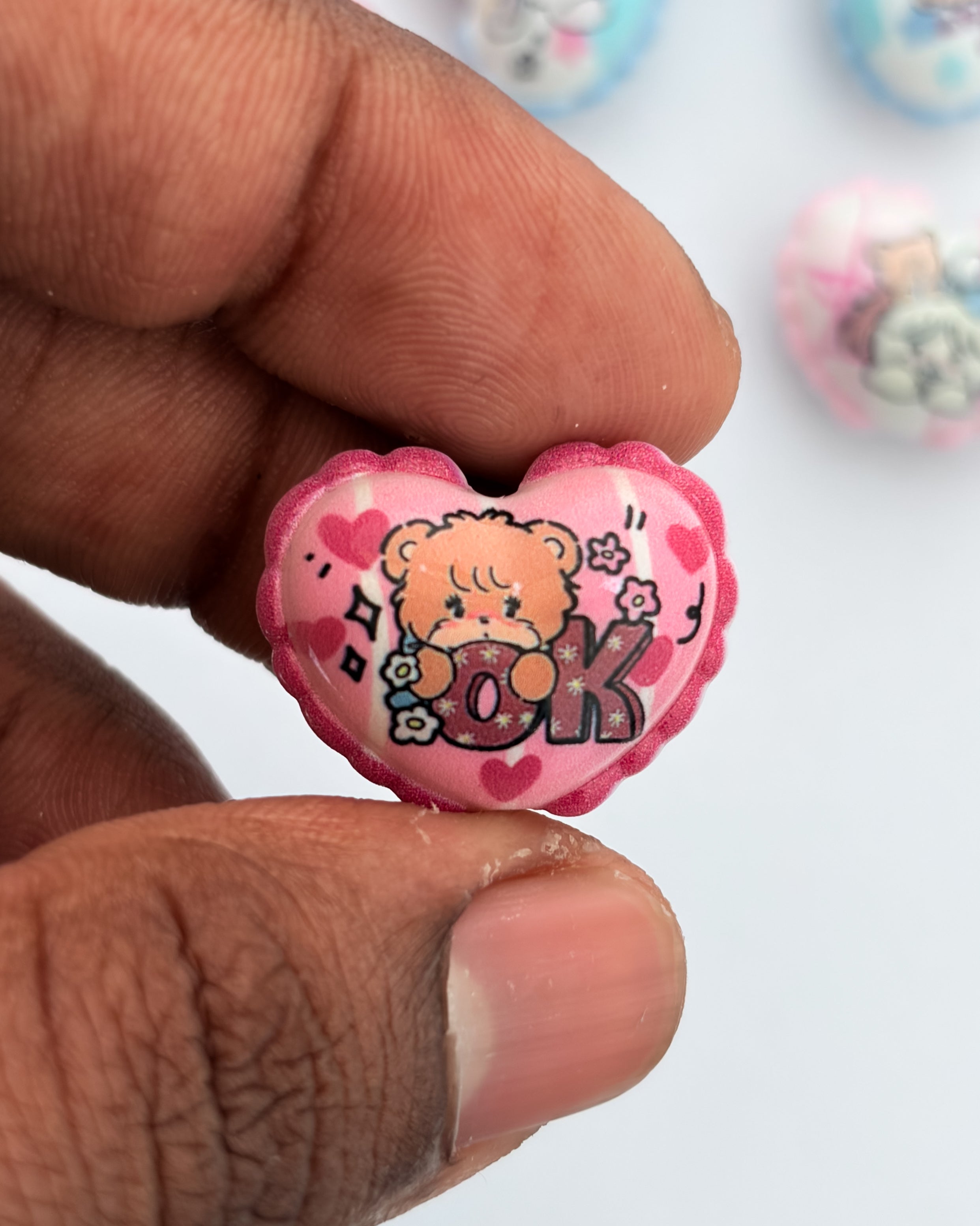 29.0 fancy acrylic beads - 10 pc