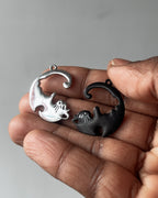 Cat couple charm