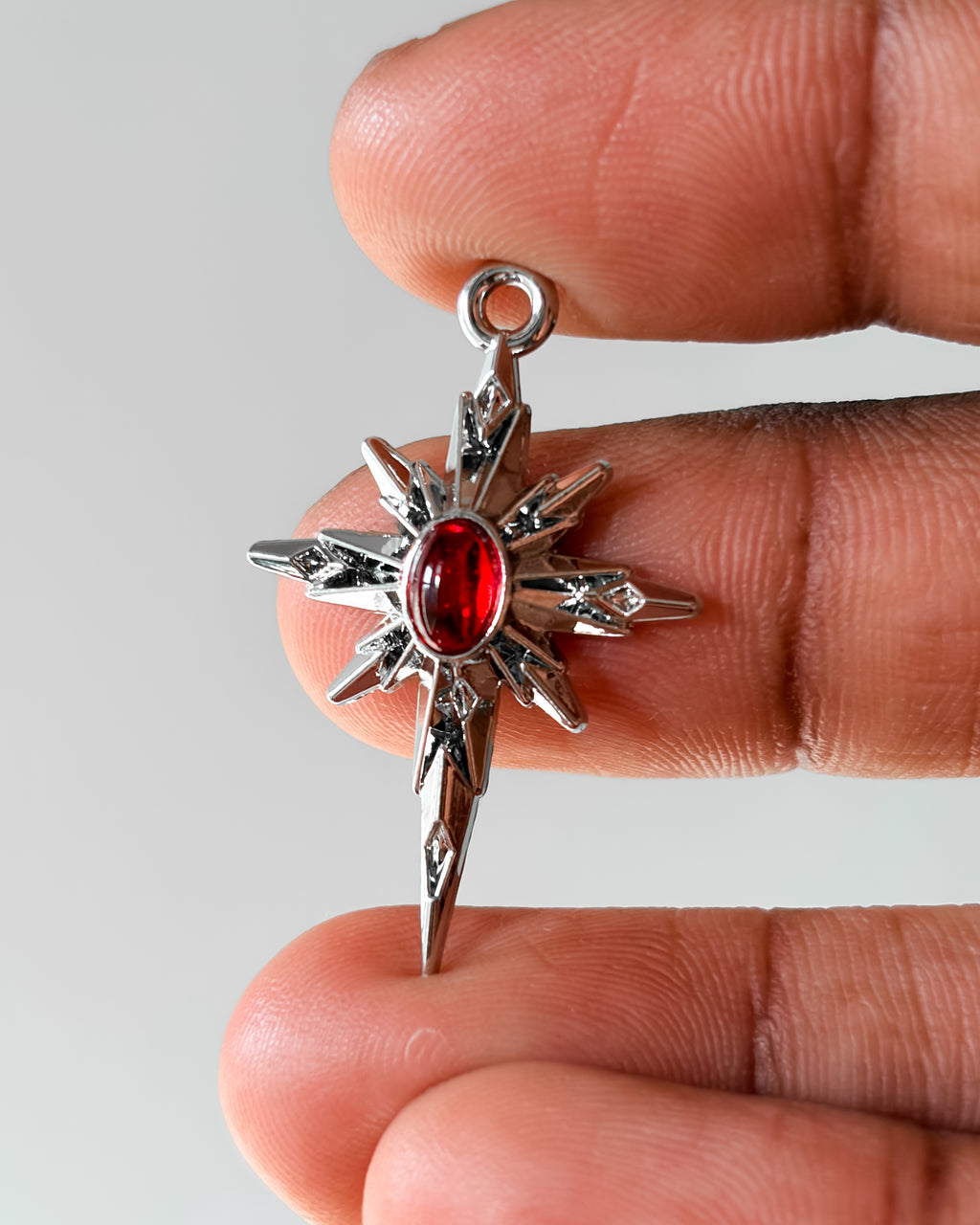 Red star burst - 3 pc