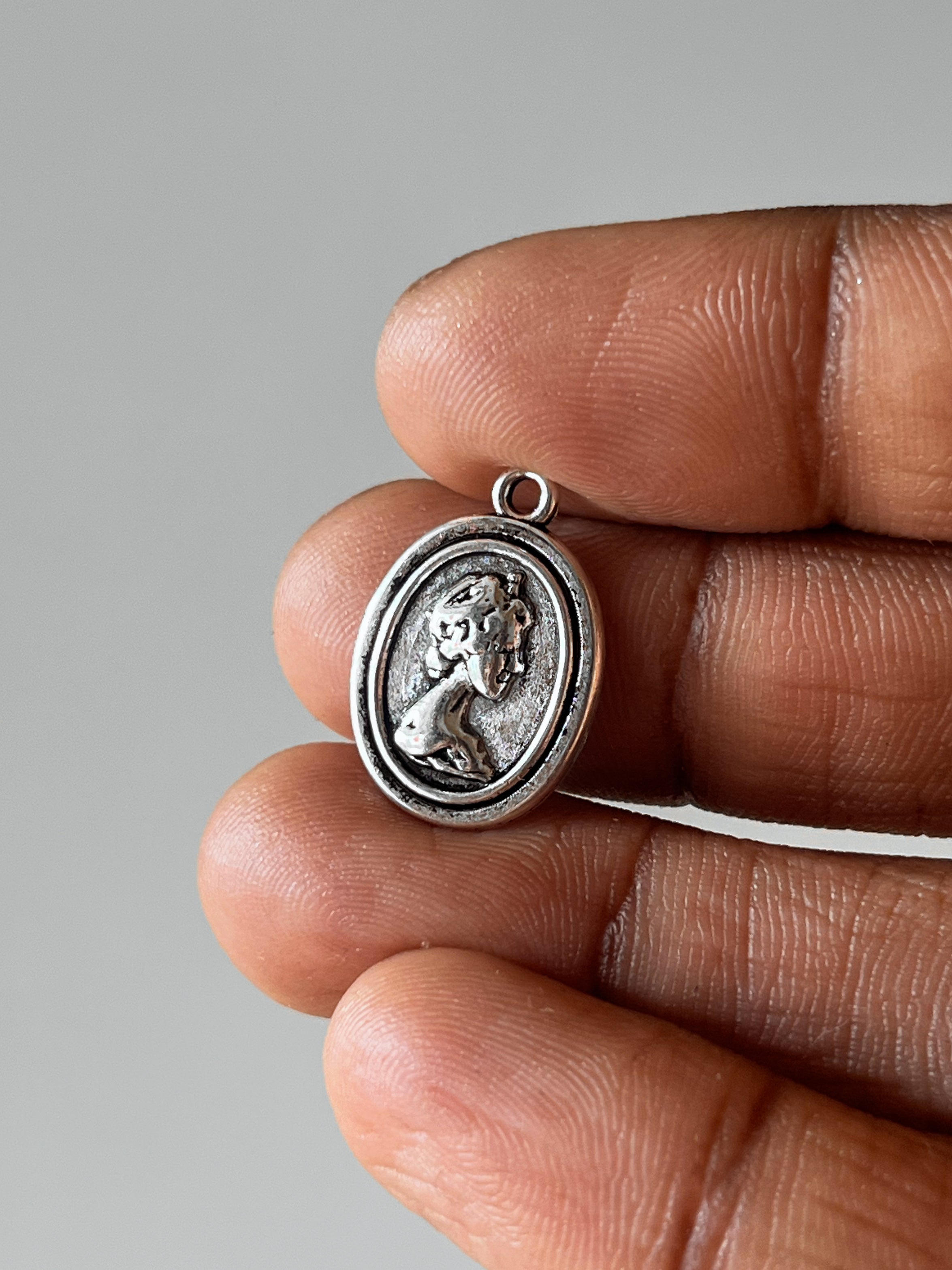 Vintage lady charm - 1 pc