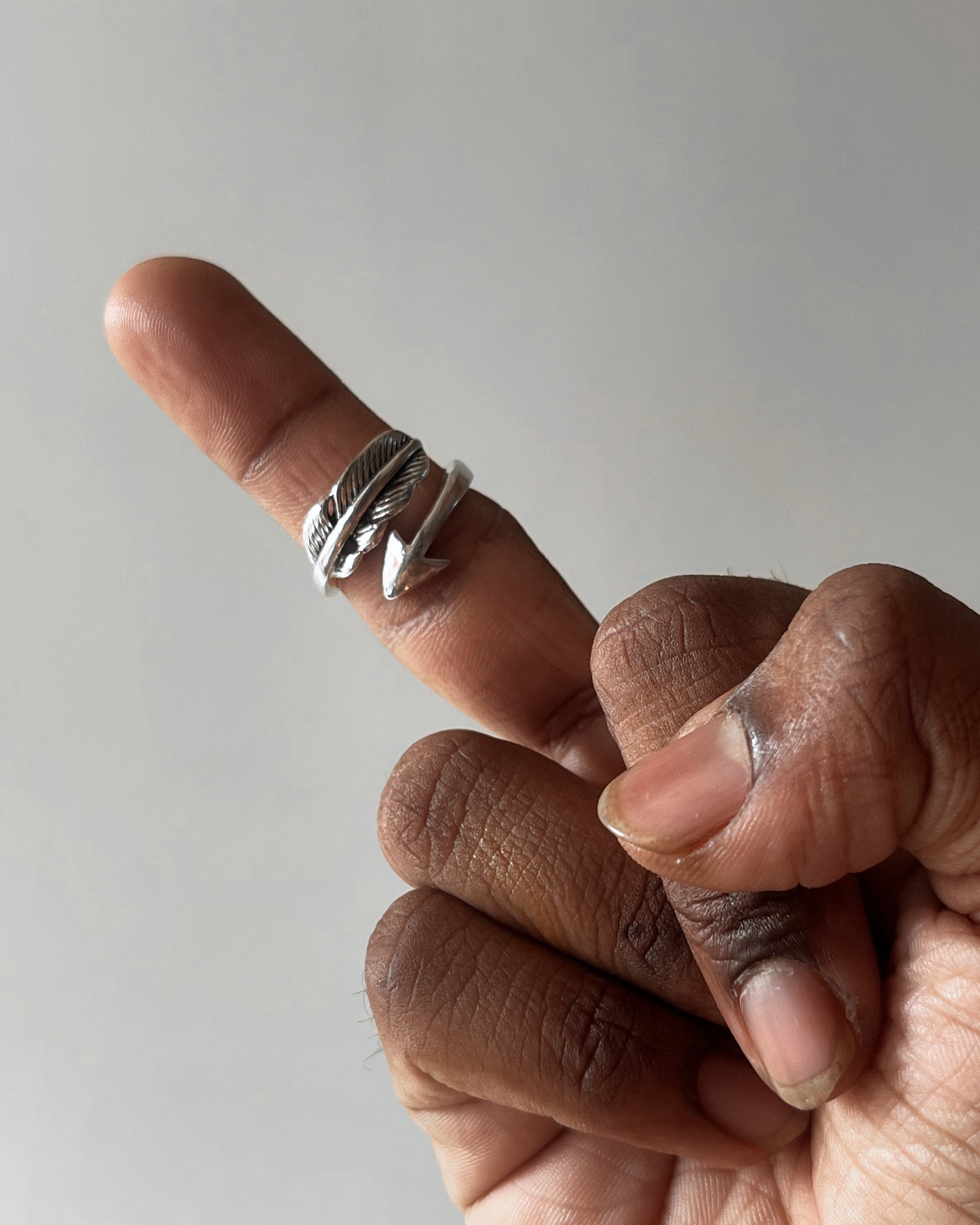 Arrow feather ring - 5 pc