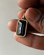 Rectangle Gold charm