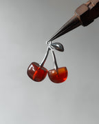 Red Cherry charm - 1 pc