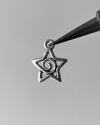 Star swirl charm - 10 pc