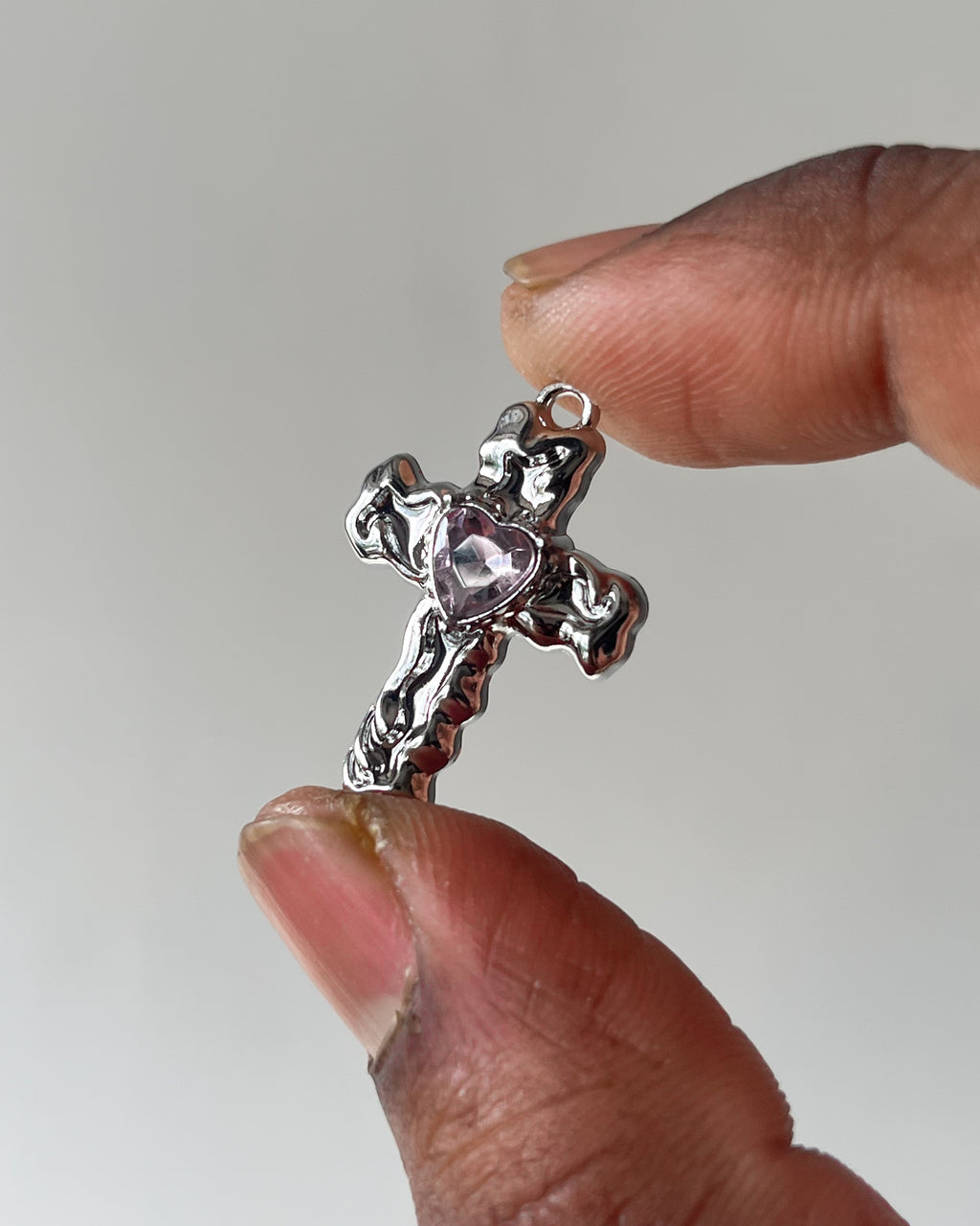 Melting pink cross