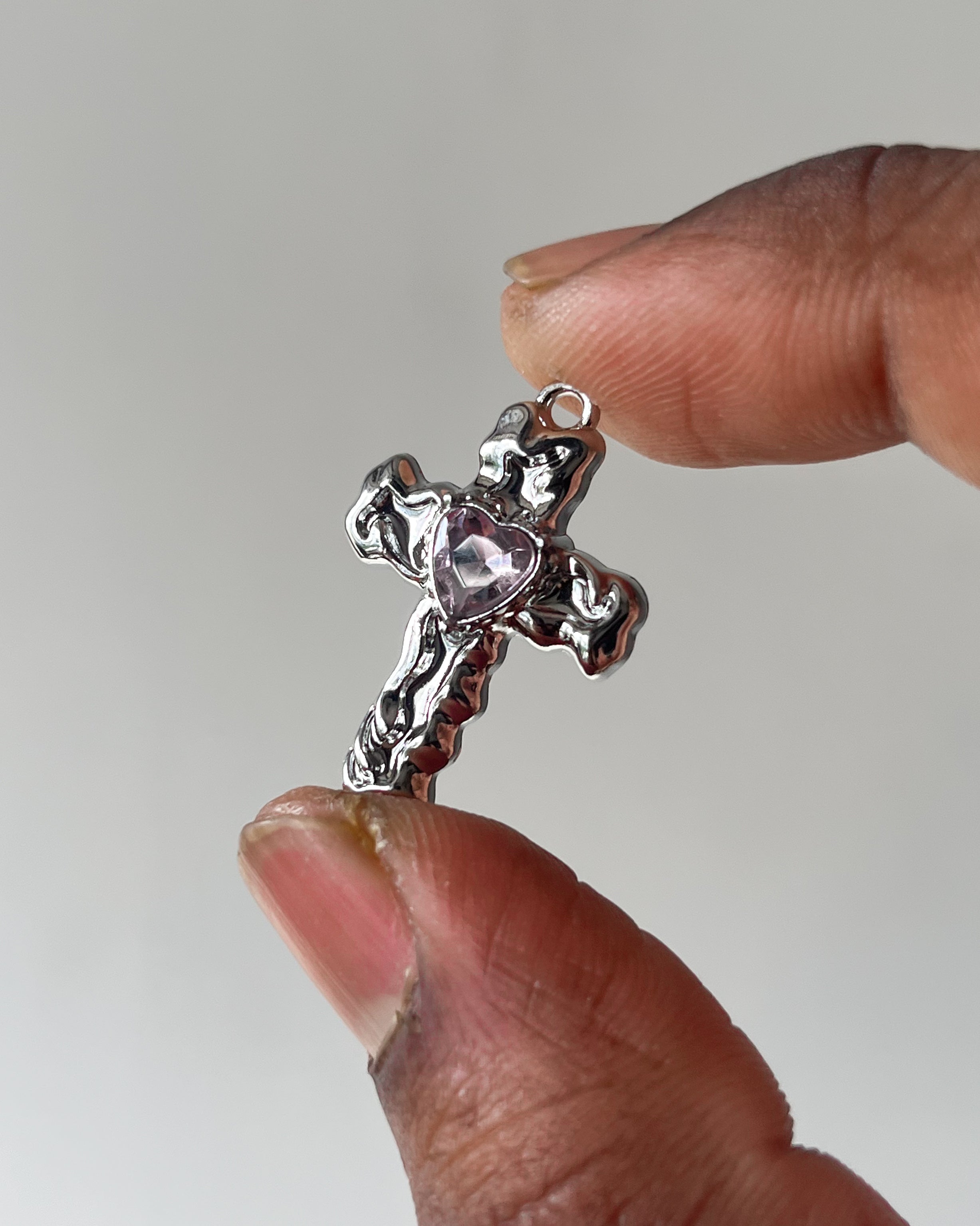 Melting pink cross