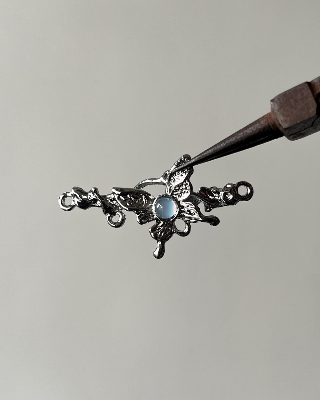 Butterfly connector charm (4holes for attachment)
