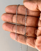 Silver steel chains 18 inch (10 pc packing)