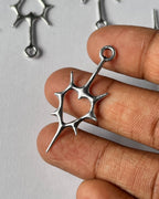 Heart Spike Charm 100 grams  (this include defective pcs also) approx 50 pcs