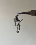 Black Moon bling charm