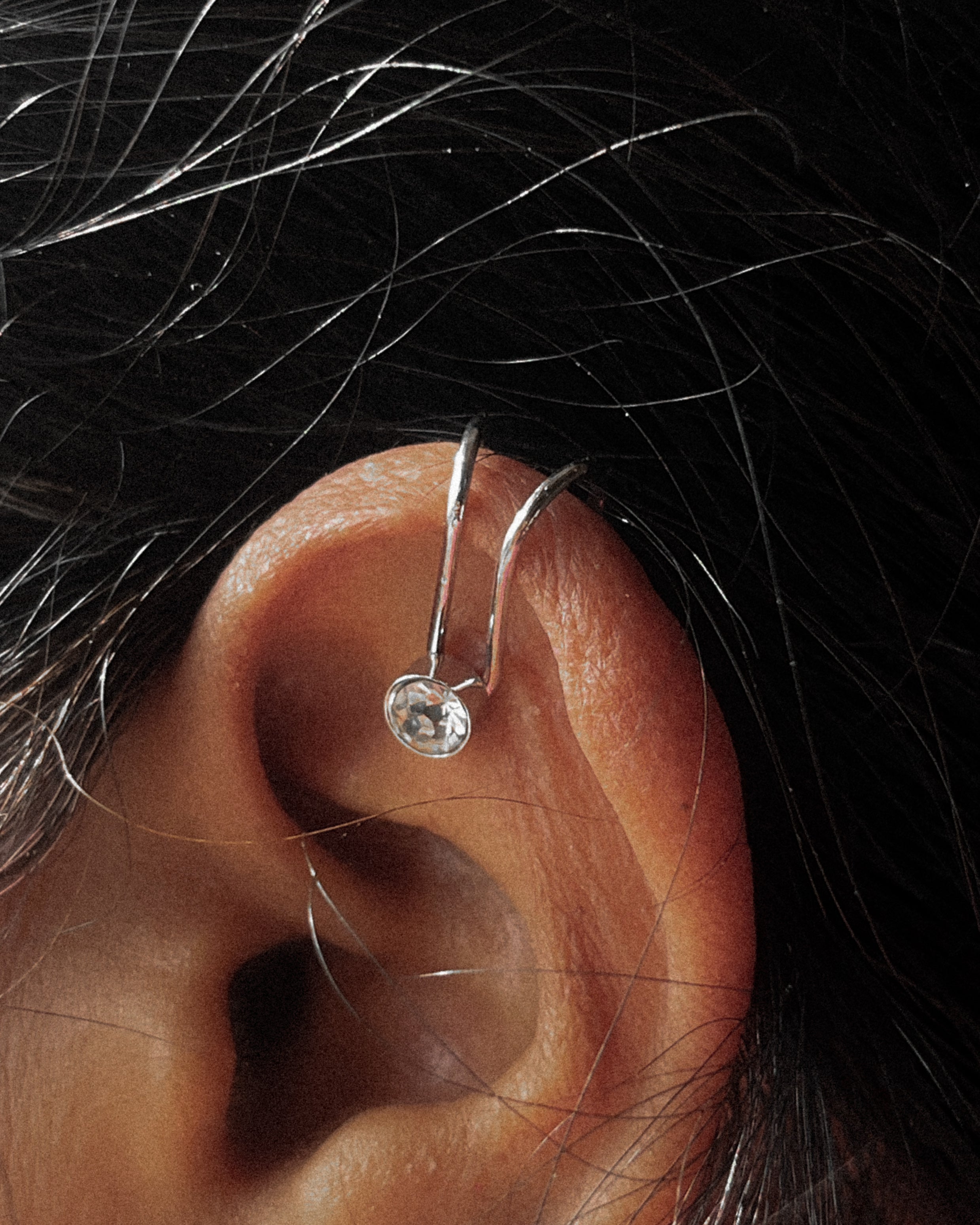 Daimond ear cuff - 6 pcs
