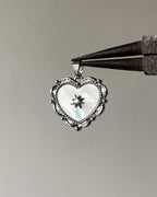 Premium silver Heart charm