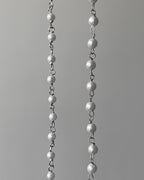 Silver pearl chain | 1 meter