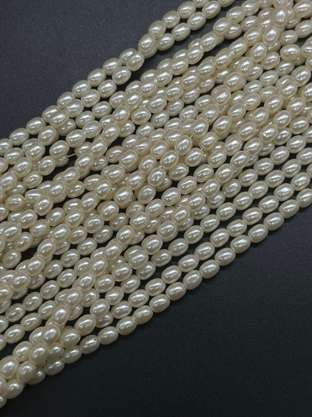Plastic Oval beads |  1 bunch