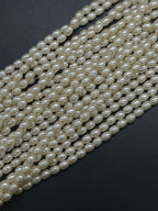 Plastic Oval beads |  1 bunch