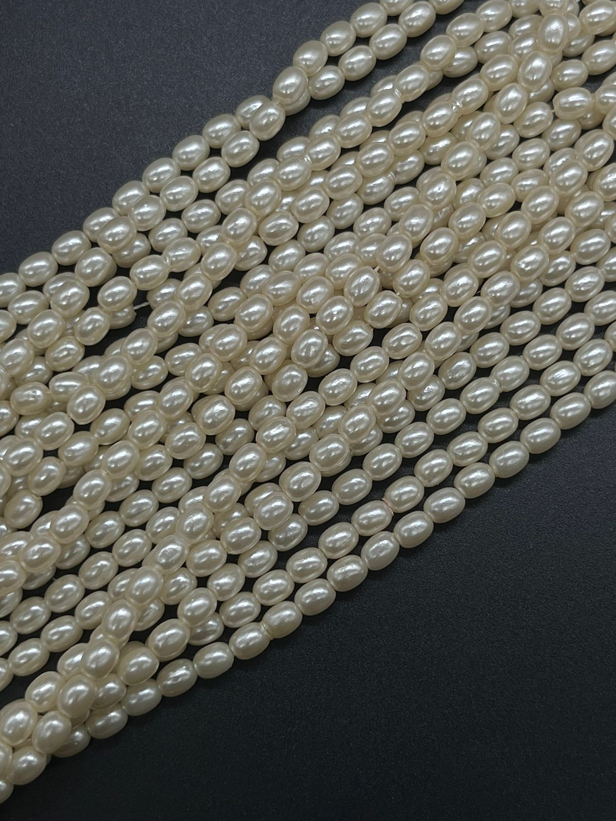 Plastic Oval beads |  1 bunch