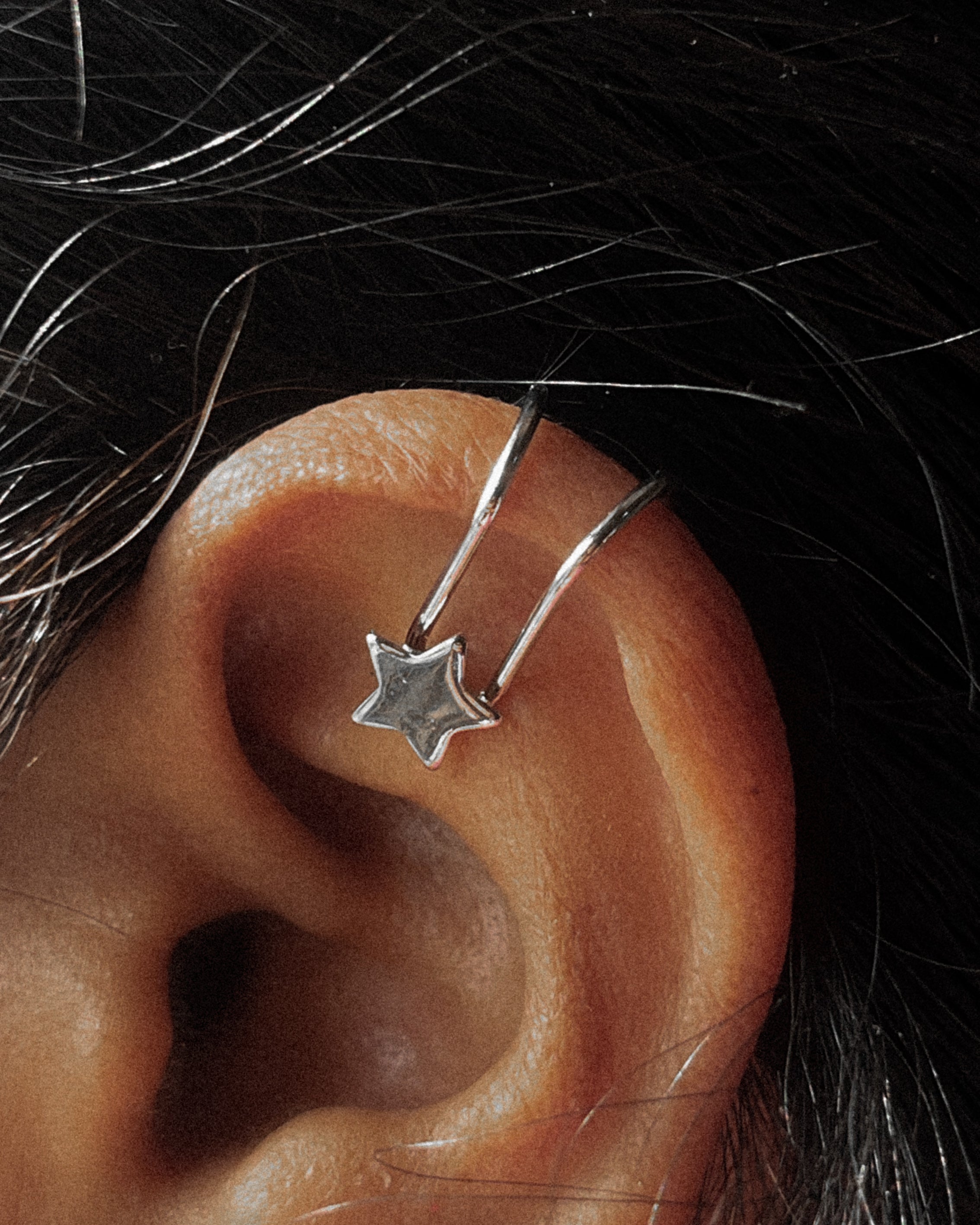 Star ear cuff - 6 pcs