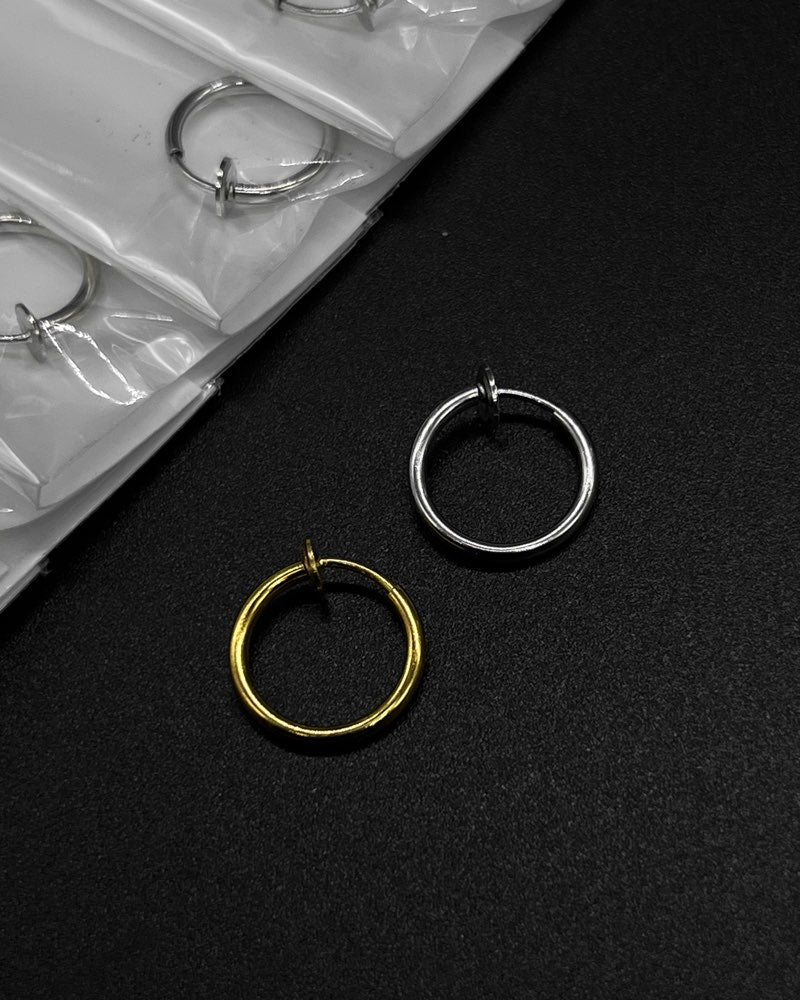 Non-piercing Hoops | 6 Pair
