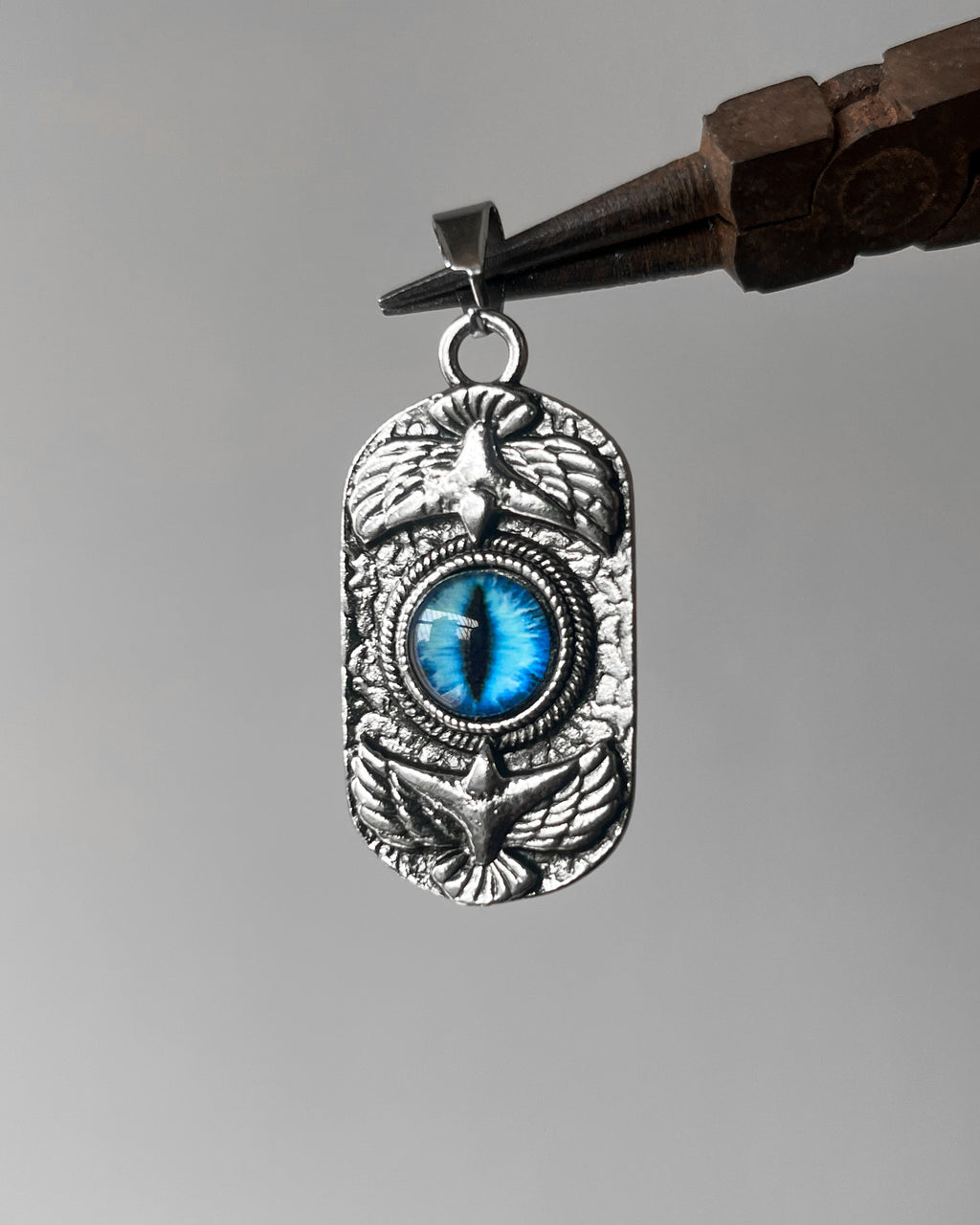 Devil eye eagle pendant