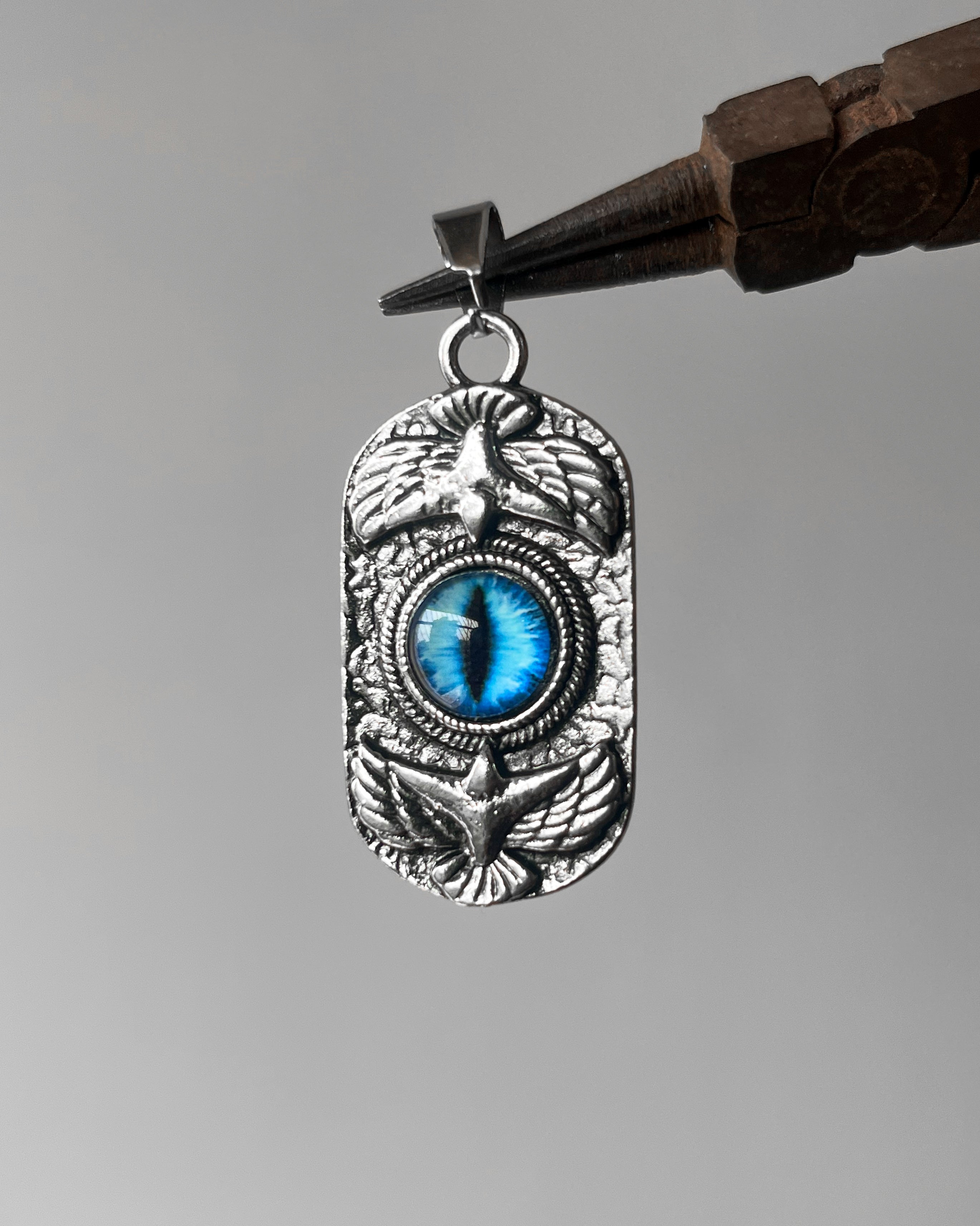 Devil eye eagle pendant