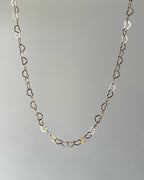 Gold heart link chain - 1 meter