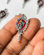 Mirror skull charm